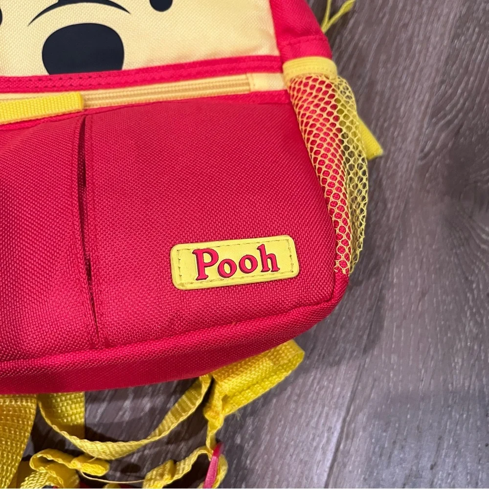 Disney Winnie The Pooh Bear Yellow Red Baby Toddler Harness Backpack